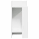 vidaXL fekete kisasztal polccal 25,5 x 27 x 60 cm