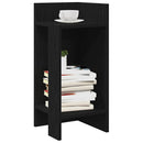 vidaXL fekete kisasztal polccal 25,5 x 27 x 60 cm