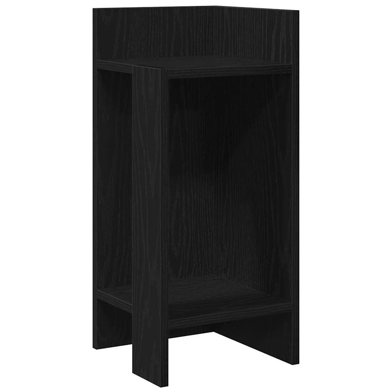 vidaXL 2 db fekete kisasztal polccal 25,5 x 27 x 60 cm