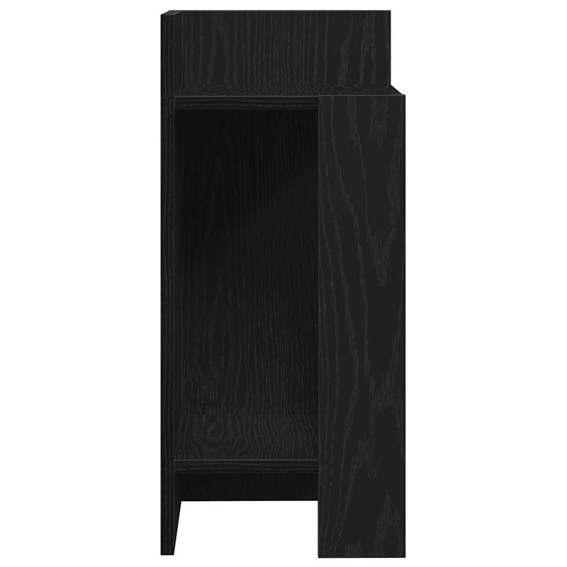 vidaXL 2 db fekete kisasztal polccal 25,5 x 27 x 60 cm