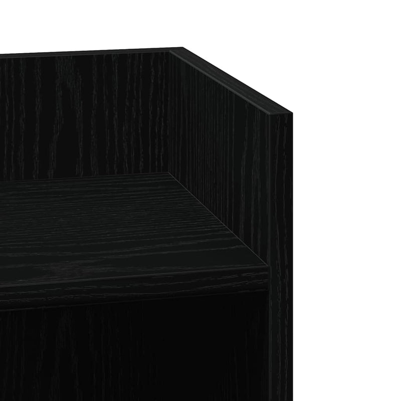 vidaXL 2 db fekete kisasztal polccal 25,5 x 27 x 60 cm