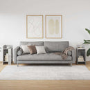 vidaXL 2 db betonszürke kisasztal polccal 25,5 x 27 x 60 cm