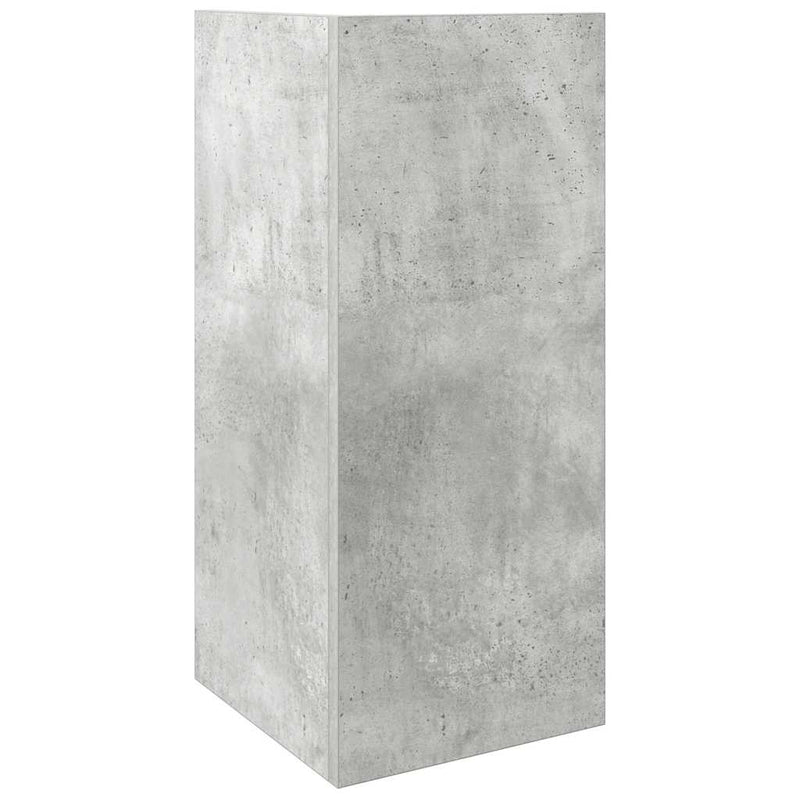 vidaXL 2 db betonszürke kisasztal polccal 25,5 x 27 x 60 cm