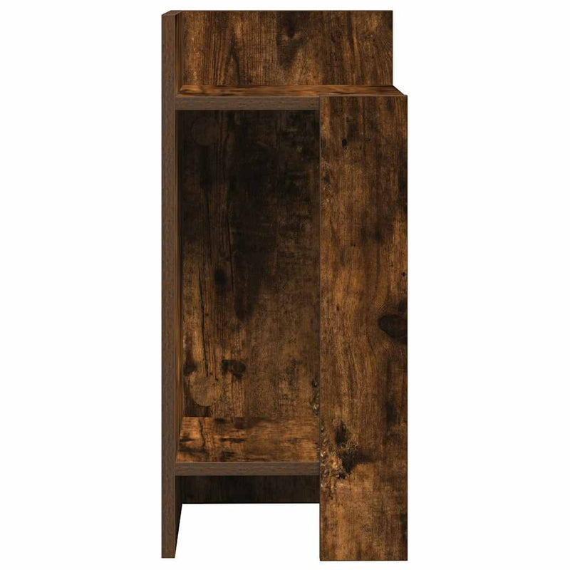 vidaXL 2 db füstös tölgy színű kisasztal polccal 25,5 x 27 x 60 cm