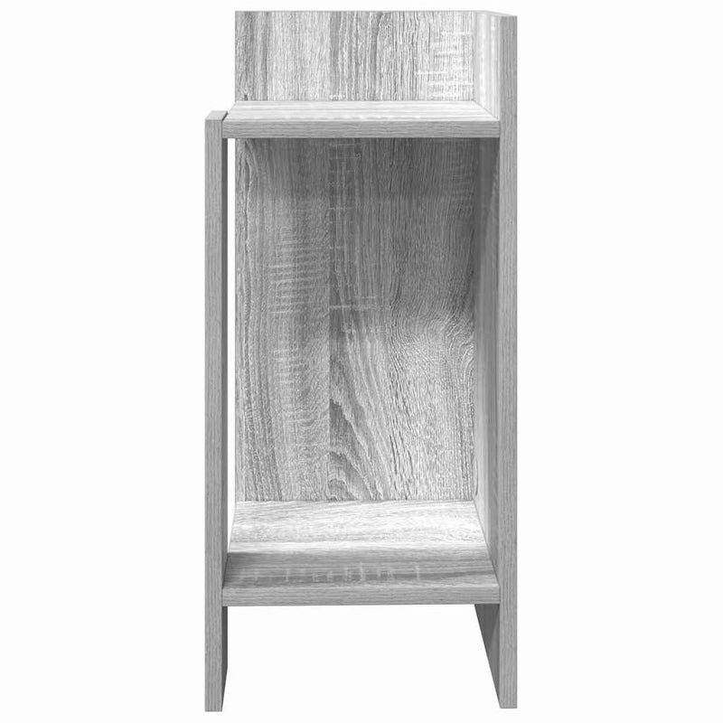 vidaXL 2 db szürke sonoma színű kisasztal polccal 25,5 x 27 x 60 cm