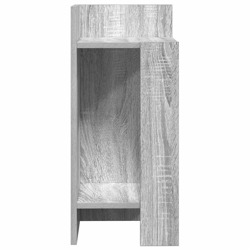 vidaXL 2 db szürke sonoma színű kisasztal polccal 25,5 x 27 x 60 cm