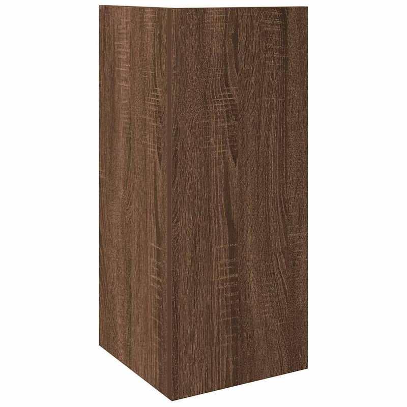 vidaXL 2 db barna tölgy színű kisasztal polccal 25,5 x 27 x 60 cm