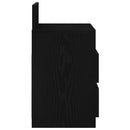 vidaXL fekete éjjeliszekrény 2 fiókkal 40x33x60 cm