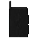 vidaXL 2 db fekete éjjeliszekrény 2 fiókkal 40x33x60 cm