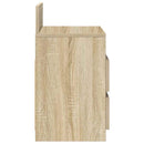 vidaXL 2 db sonoma tölgy színű éjjeliszekrény 2 fiókkal 40x33x60 cm