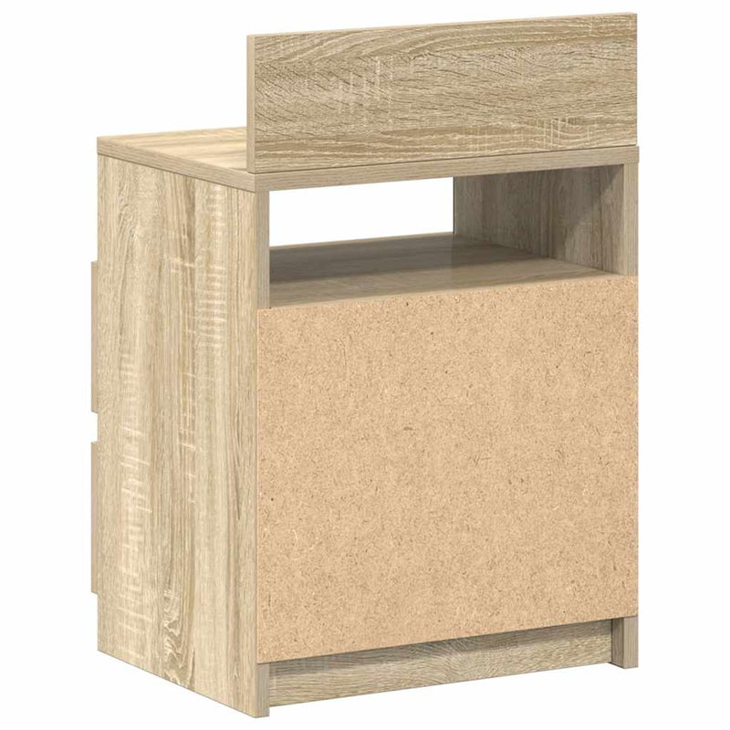 vidaXL 2 db sonoma tölgy színű éjjeliszekrény 2 fiókkal 40x33x60 cm