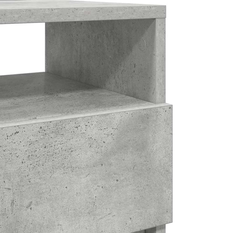 vidaXL betonszürke éjjeliszekrény 2 fiókkal 40x33x60 cm