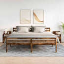 vidaXL 2 db füstös tölgy színű éjjeliszekrény 2 fiókkal 40x33x60 cm