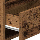 vidaXL antik fa színű éjjeliszekrény 2 fiókkal 40x33x60 cm