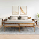 vidaXL 2 db antik fa színű éjjeliszekrény 2 fiókkal 40x33x60 cm