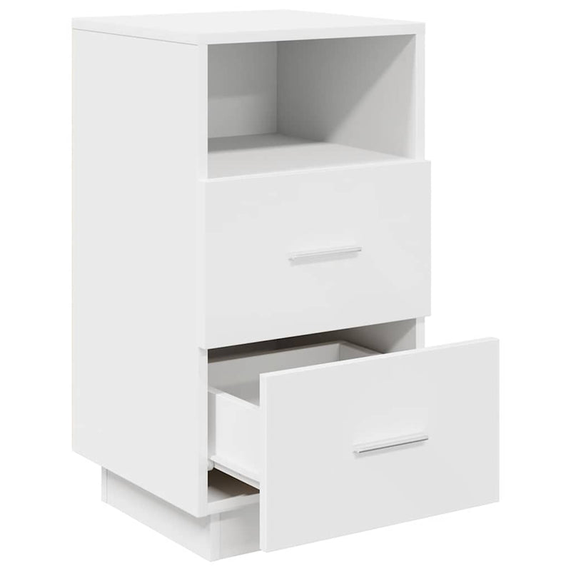 vidaXL 2 db fehér éjjeliszekrény 2 fiókkal 36x36x68 cm