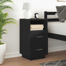 vidaXL fekete éjjeliszekrény 2 fiókkal 36x36x68 cm