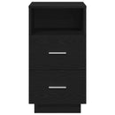 vidaXL fekete éjjeliszekrény 2 fiókkal 36x36x68 cm