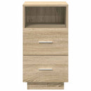 vidaXL sonoma tölgy színű éjjeliszekrény 2 fiókkal 36x36x68 cm