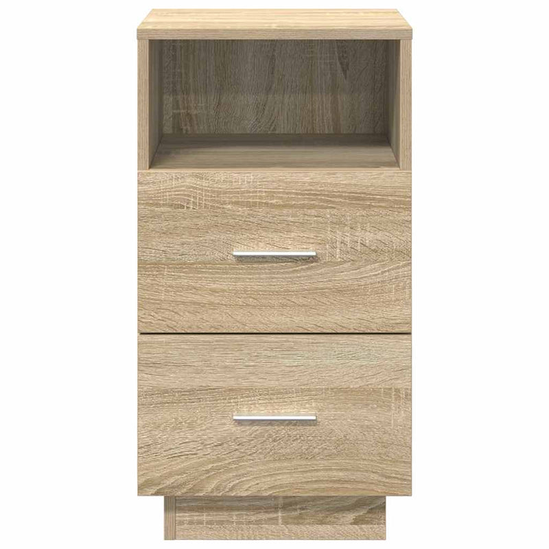 vidaXL 2 db sonoma tölgy színű éjjeliszekrény 2 fiókkal 36x36x68 cm
