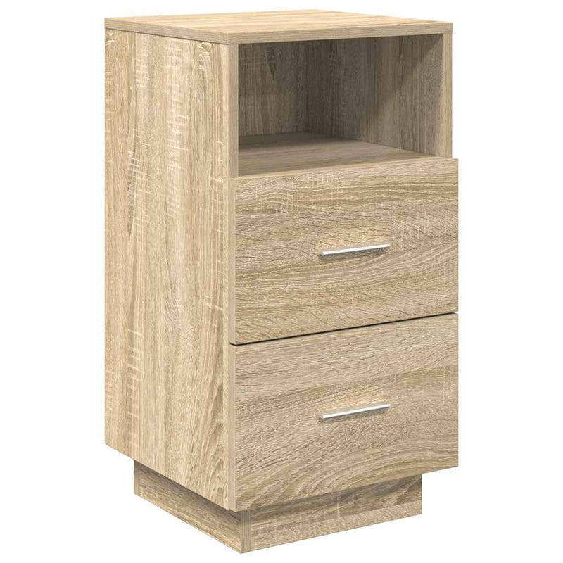 vidaXL 2 db sonoma tölgy színű éjjeliszekrény 2 fiókkal 36x36x68 cm