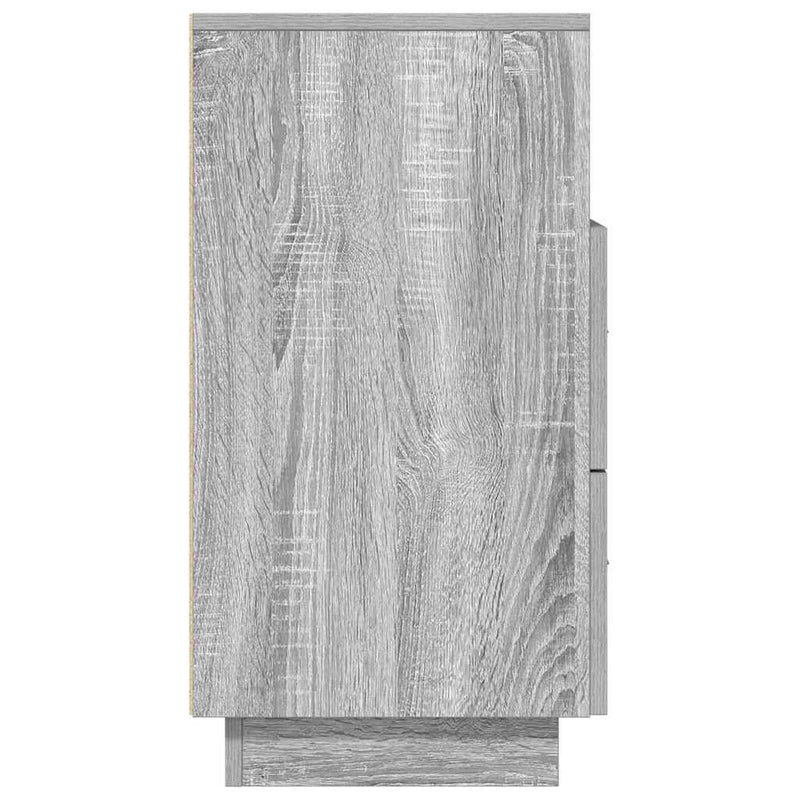vidaXL 2 db szürke sonoma színű éjjeliszekrény 2 fiókkal 36x36x68 cm