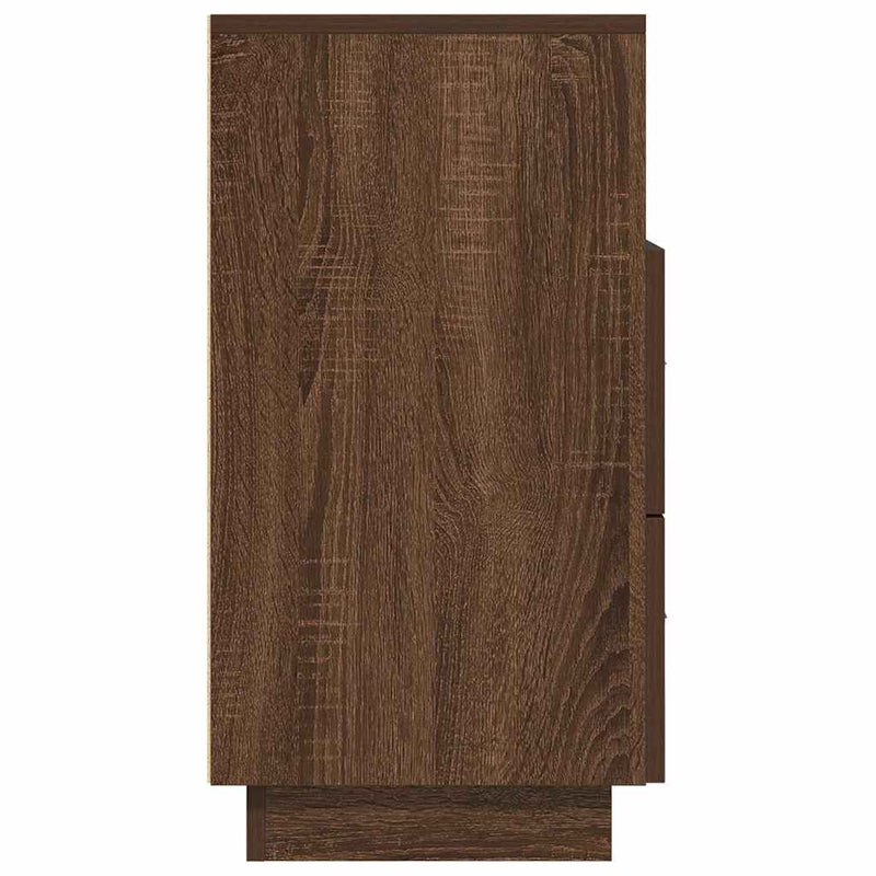 vidaXL éjjeliszekrények 2 db 2 fiókkal barna tölgy 36x36x68 cm