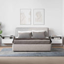 vidaXL 2 db fehér falra szerelhető éjjeliszekrény 45 x 26 x 28,5 cm