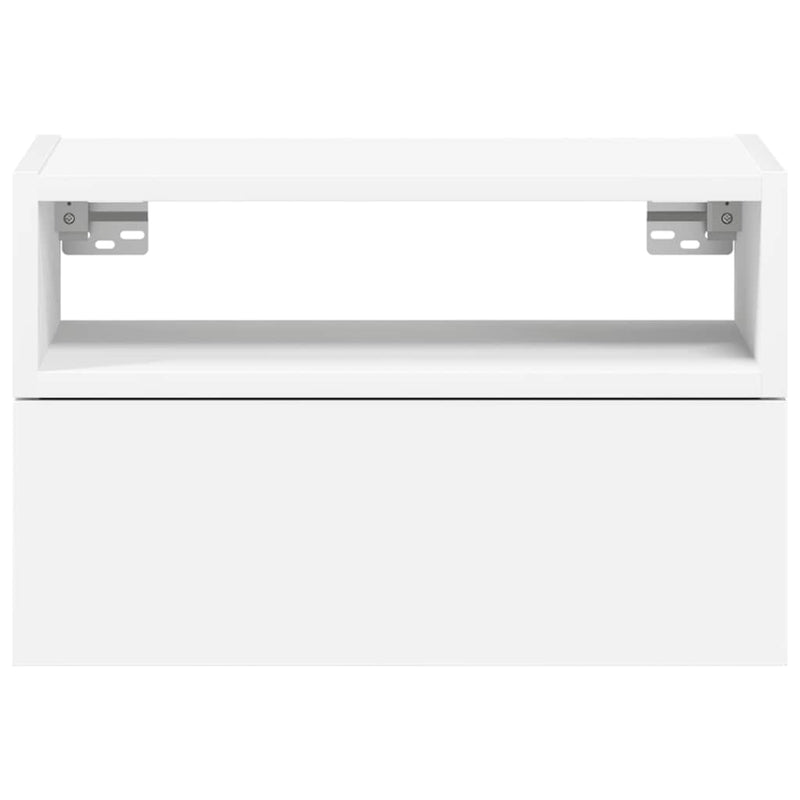 vidaXL 2 db fehér falra szerelhető éjjeliszekrény 45 x 26 x 28,5 cm