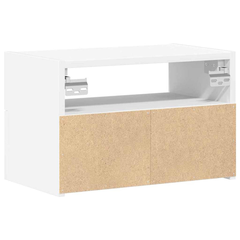 vidaXL 2 db fehér falra szerelhető éjjeliszekrény 45 x 26 x 28,5 cm