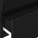vidaXL fekete falra szerelhető éjjeliszekrény 45 x 26 x 28,5 cm