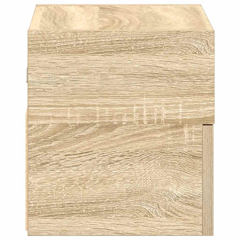 vidaXL sonoma tölgy színű falra szerelhető éjjeliszekrény 45x26x28,5cm