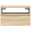 vidaXL 2 db sonoma tölgy falra szerelhető éjjeliszekrény 45x26x28,5 cm