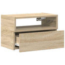 vidaXL 2 db sonoma tölgy falra szerelhető éjjeliszekrény 45x26x28,5 cm