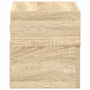vidaXL 2 db sonoma tölgy falra szerelhető éjjeliszekrény 45x26x28,5 cm