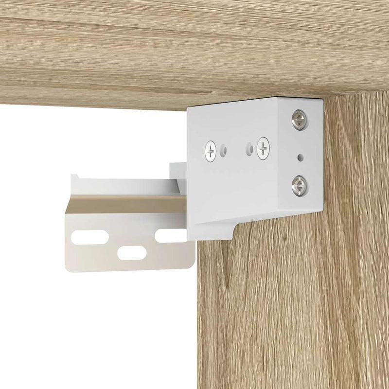 vidaXL 2 db sonoma tölgy falra szerelhető éjjeliszekrény 45x26x28,5 cm
