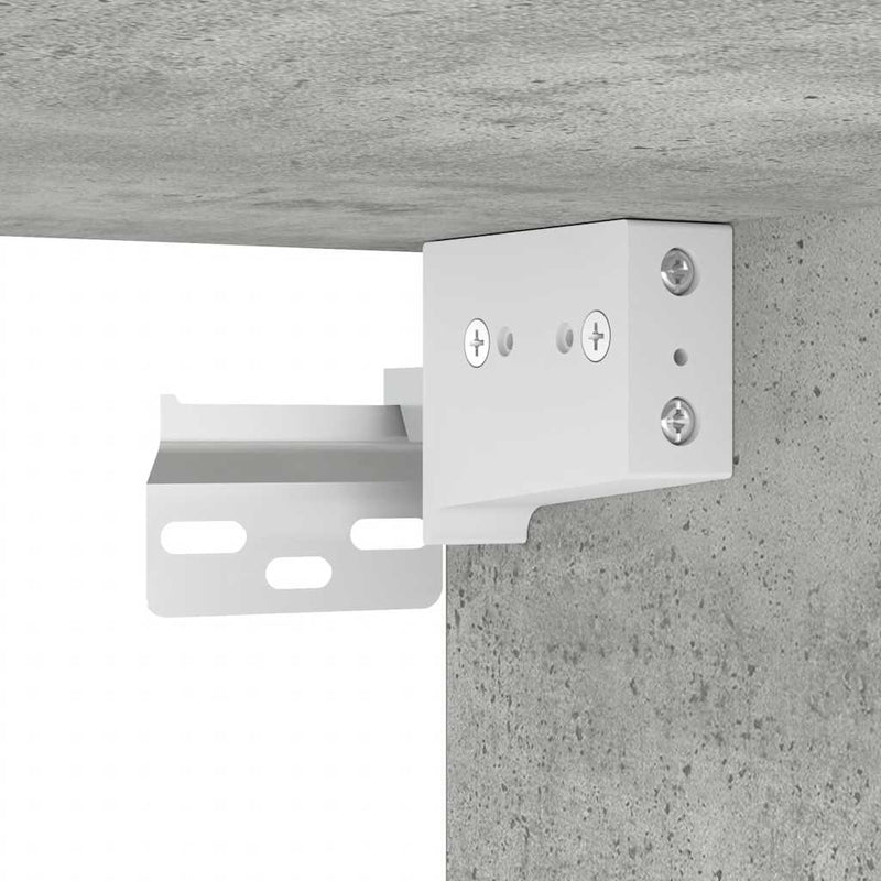 vidaXL betonszürke falra szerelhető éjjeliszekrény 45 x 26 x 28,5 cm