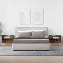 vidaXL 2db füstös tölgy színű fali éjjeliszekrény 45 x 26 x 28,5 cm