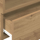 vidaXL kézműves tölgy színű falra szerelhető éjjeliszekrény