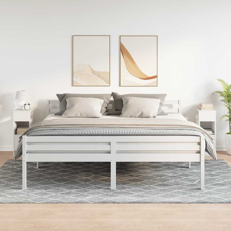 vidaXL 2 db fehér éjjeliszekrény fiókkal 25 x 31 x 66 cm