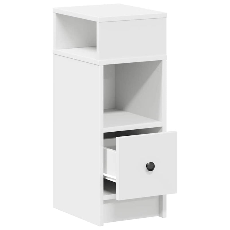 vidaXL 2 db fehér éjjeliszekrény fiókkal 25 x 31 x 66 cm