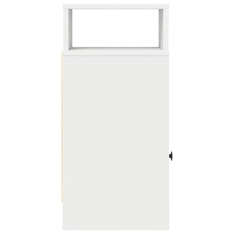 vidaXL 2 db fehér éjjeliszekrény fiókkal 25 x 31 x 66 cm