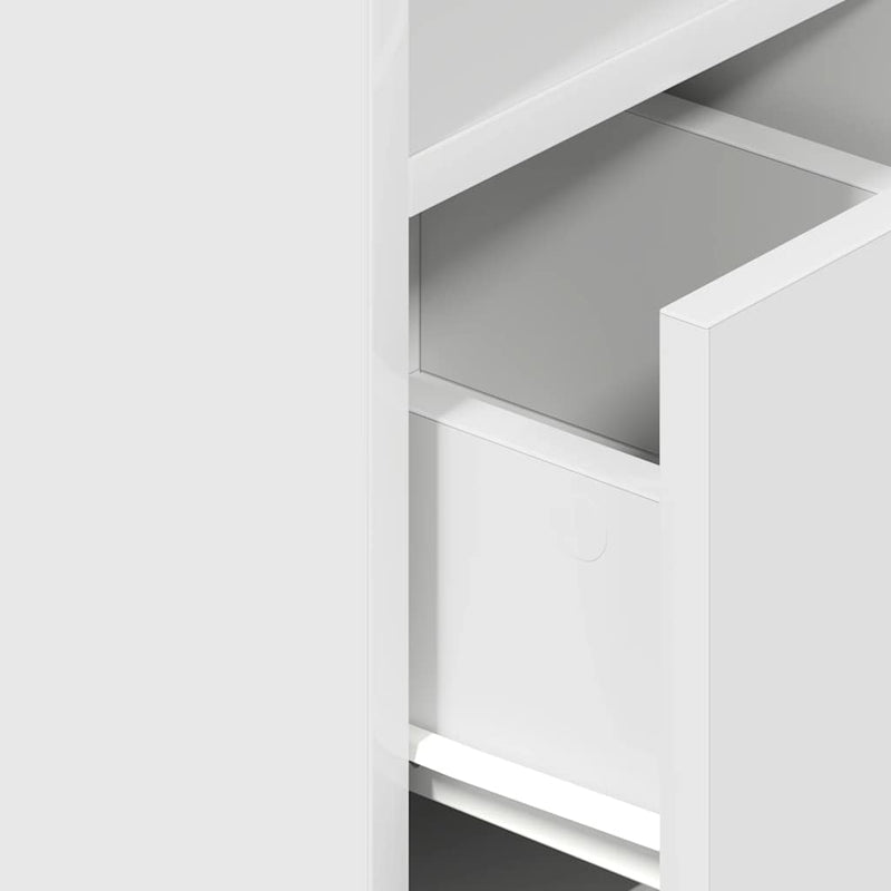 vidaXL 2 db fehér éjjeliszekrény fiókkal 25 x 31 x 66 cm