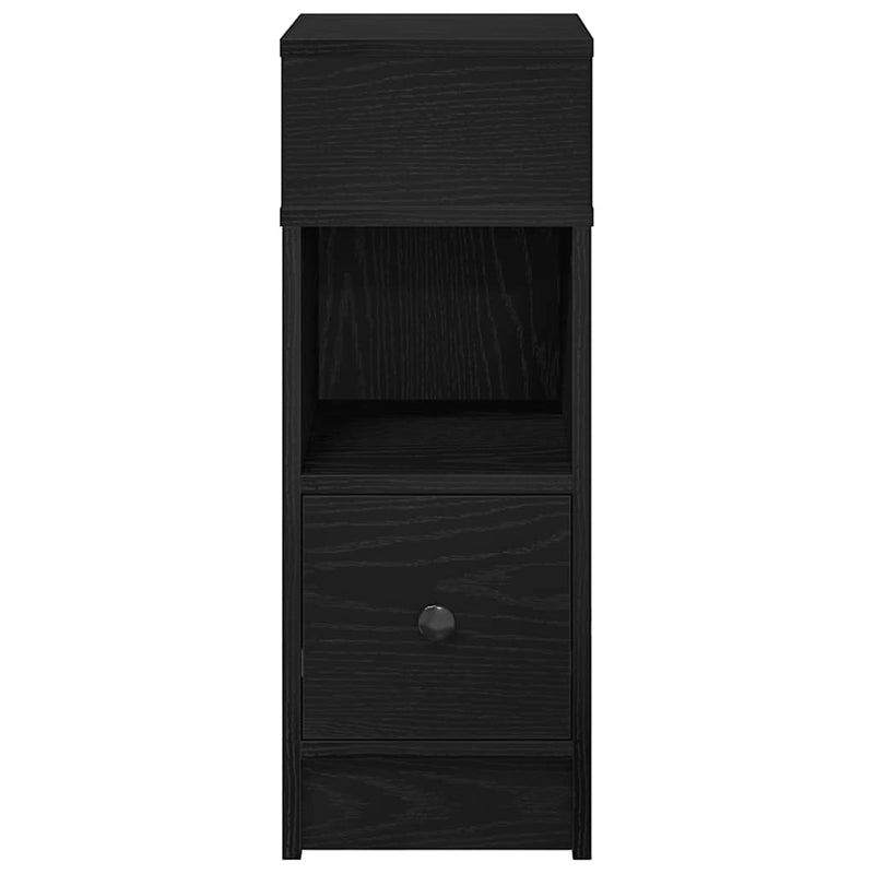 vidaXL 2 db fekete éjjeliszekrény fiókkal 25 x 31 x 66 cm