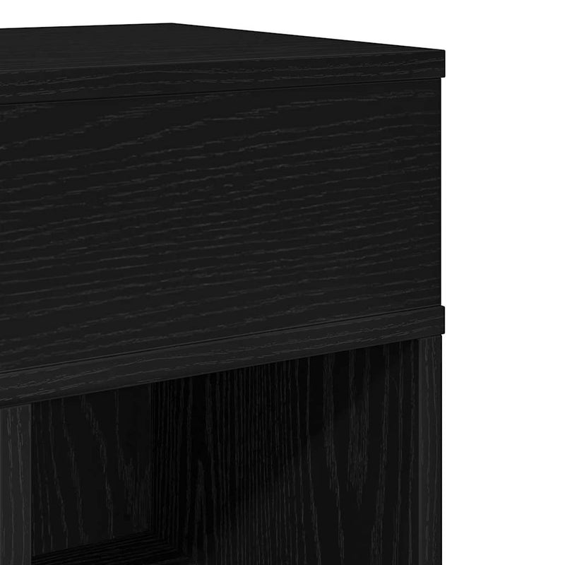 vidaXL 2 db fekete éjjeliszekrény fiókkal 25 x 31 x 66 cm