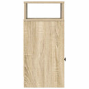 vidaXL 2 db sonoma tölgy színű éjjeliszekrény fiókkal 25 x 31 x 66 cm