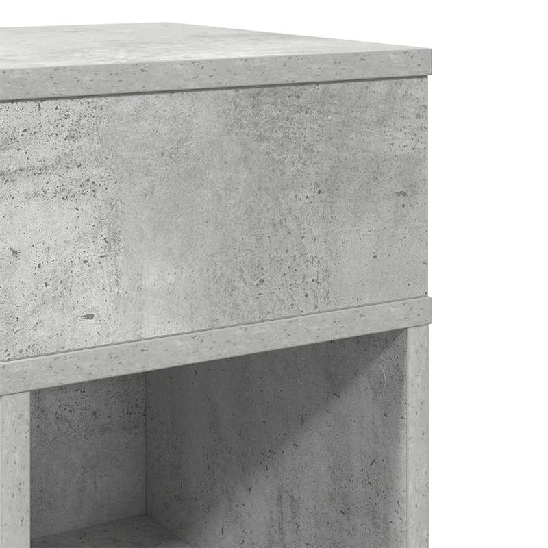 vidaXL betonszürke éjjeliszekrény fiókkal 25 x 31 x 66 cm