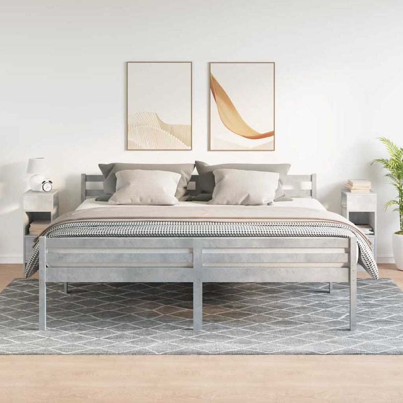 vidaXL 2 db betonszürke éjjeliszekrény fiókkal 25 x 31 x 66 cm