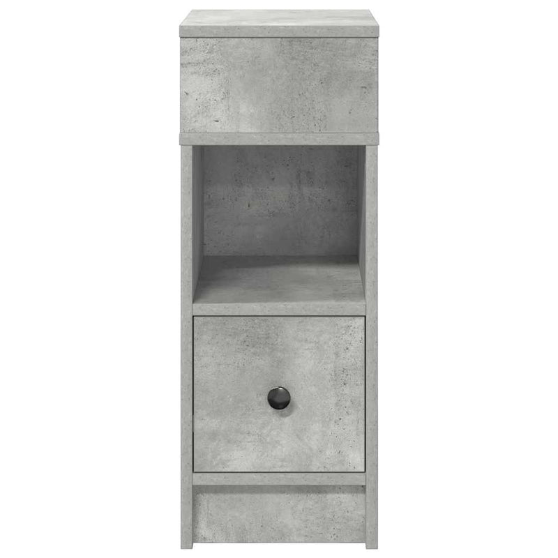 vidaXL 2 db betonszürke éjjeliszekrény fiókkal 25 x 31 x 66 cm