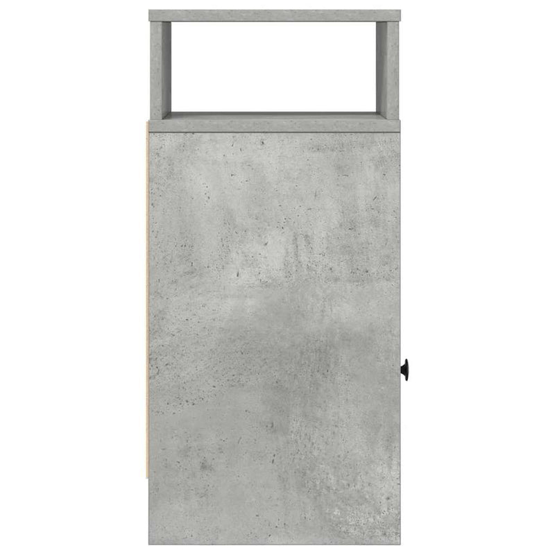 vidaXL 2 db betonszürke éjjeliszekrény fiókkal 25 x 31 x 66 cm